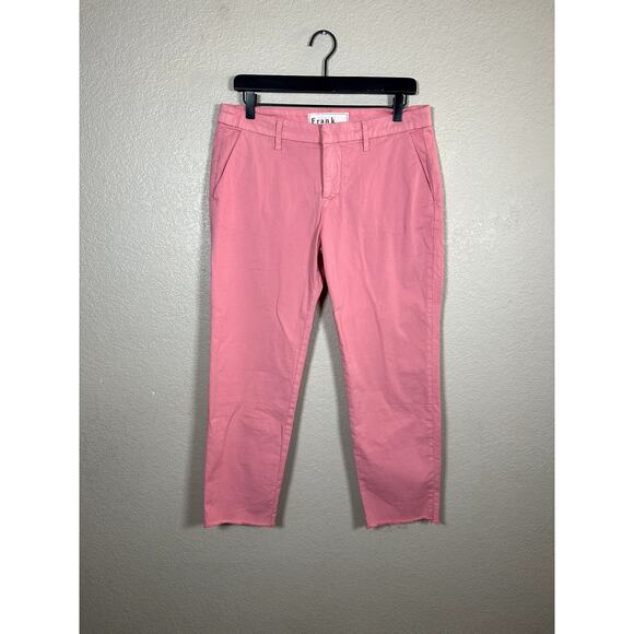 Frank & Eileen Wicklow The Italian Chino Pant Pink Size 8 - Picture 1 of 7